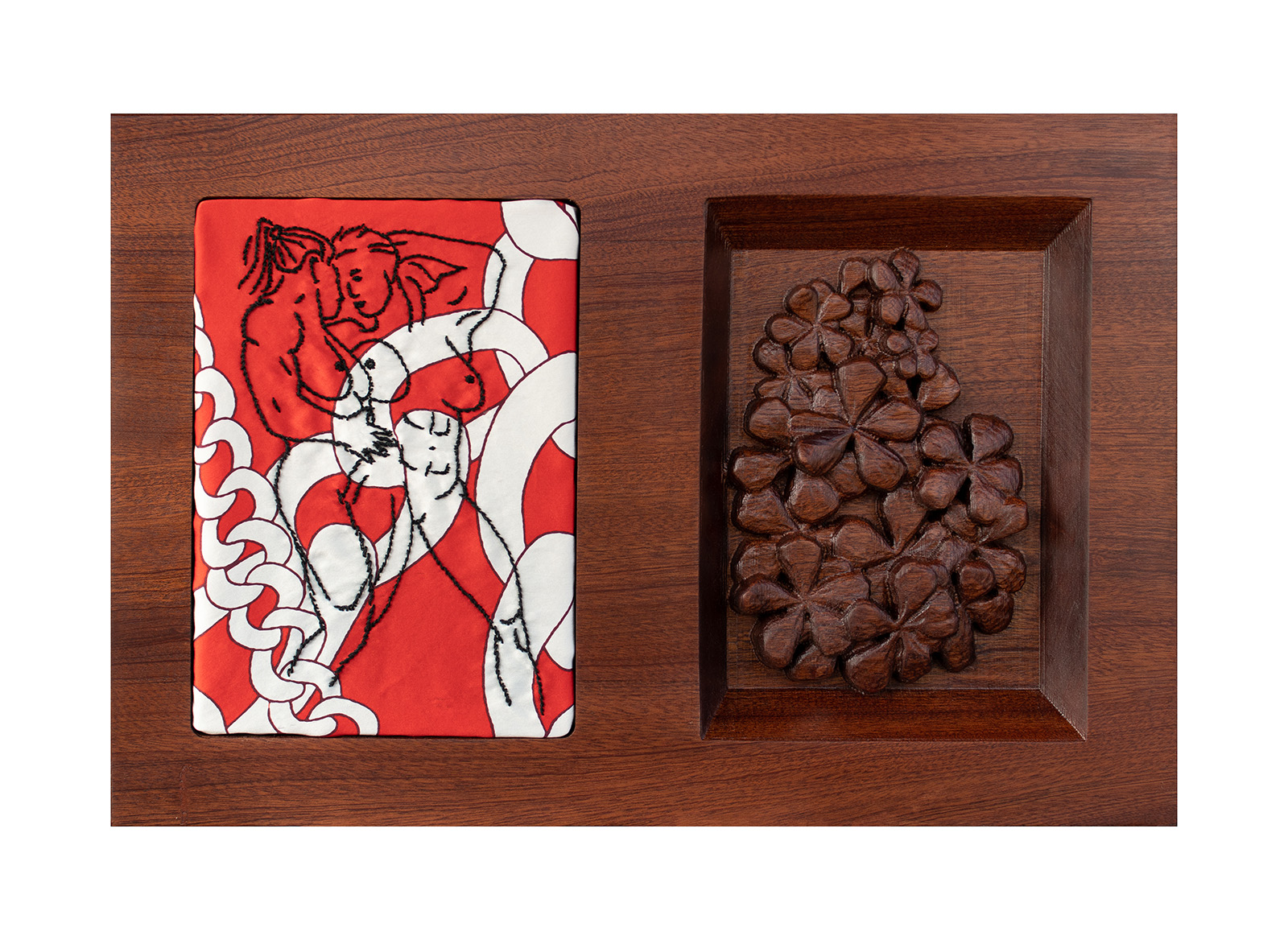 Two Women with Flowers 1